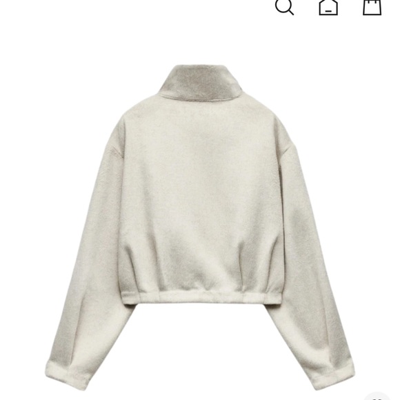 Zara NWT cream soft bomber jacket - Picture 10 of 10